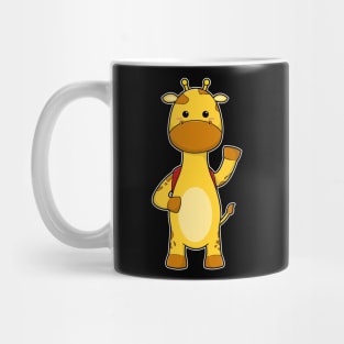 Giraffe with Backpack Mug